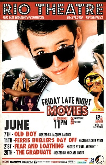 Late Night Movies at the Rio Theatre June