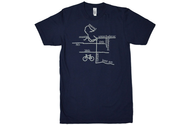 VancouverBikeRouteShirt